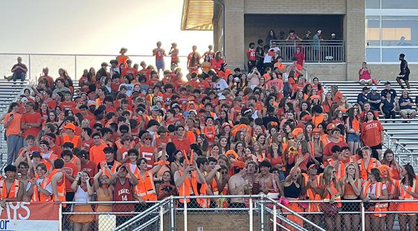 Photo of student crowd at soccer game